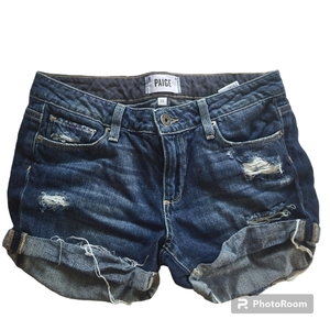 Paige Jimmy Jimmy denim Shorts Size 25 Destroyed look‎
